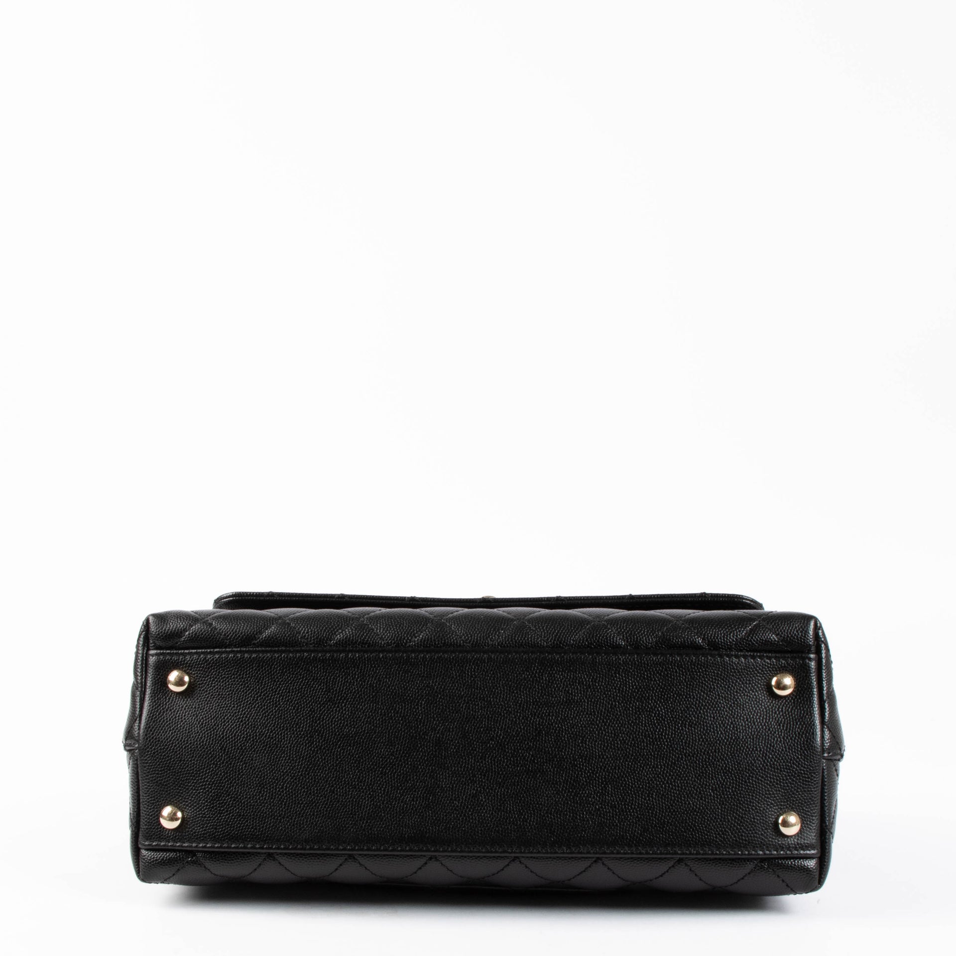 Shop the authentic Chanel Black Caviar Medium Coco Handle Bag second hand on Labellov.com