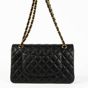 Shop this 100% authentic Chanel Black Lambskin Medium Classic 11.12 Double Flap Bag at Labellov.com