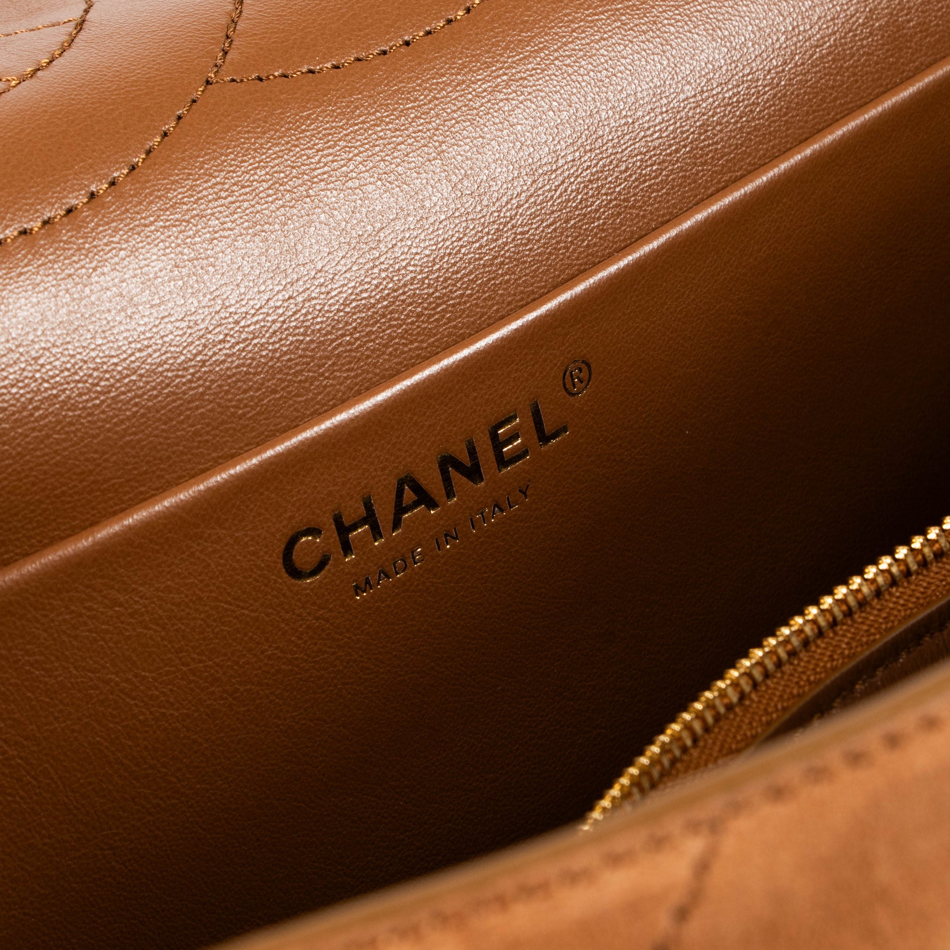 Chanel 26A Camel Suede Maxi Flap Bag