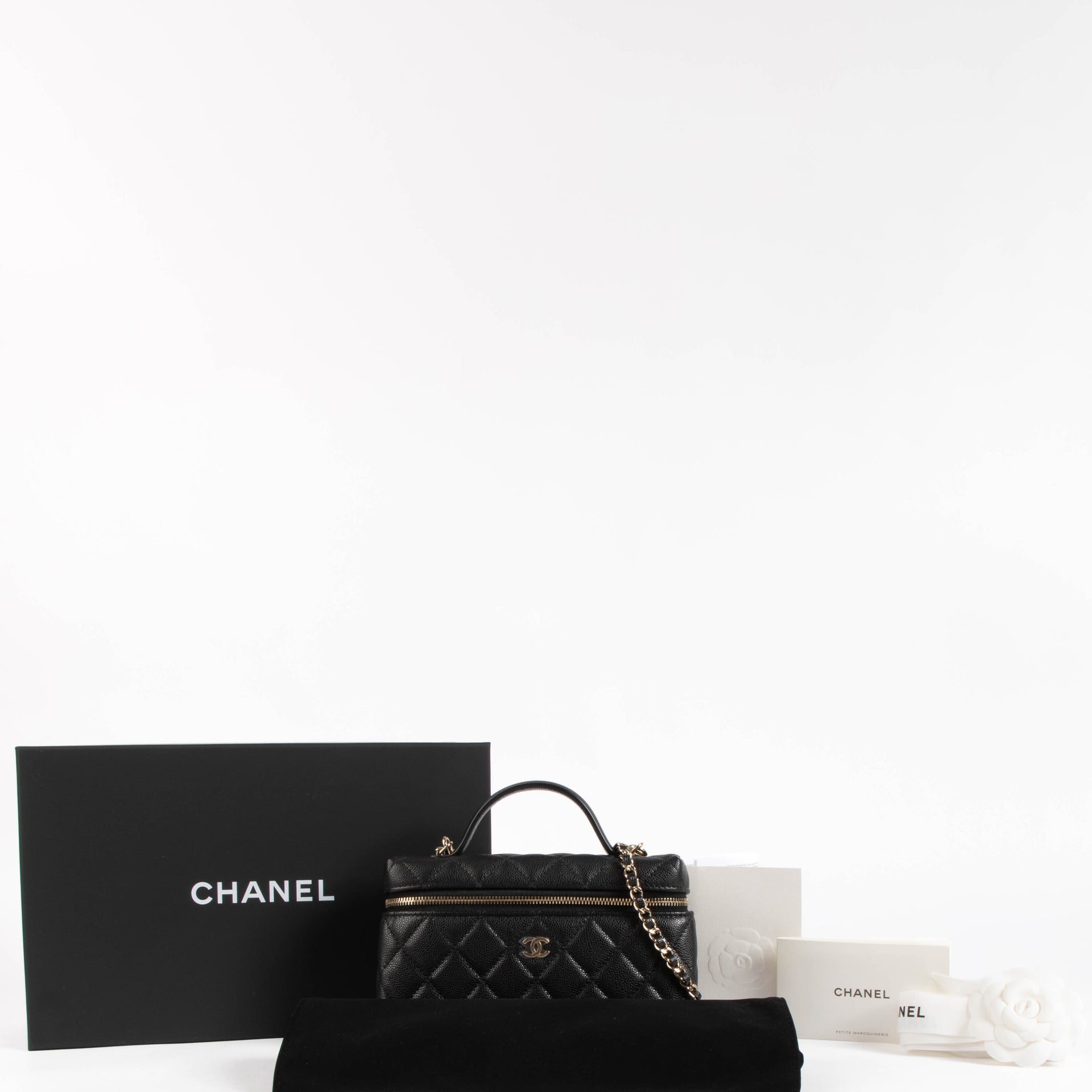 Chanel Vanity Black Caviar GHW