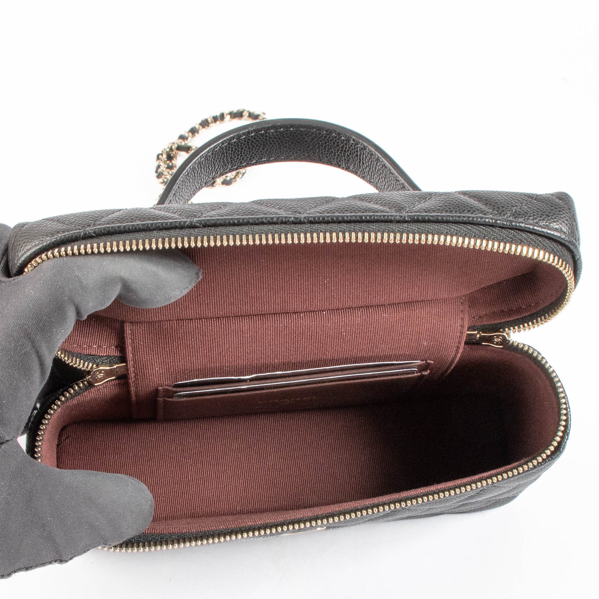 Chanel Vanity Black Caviar GHW