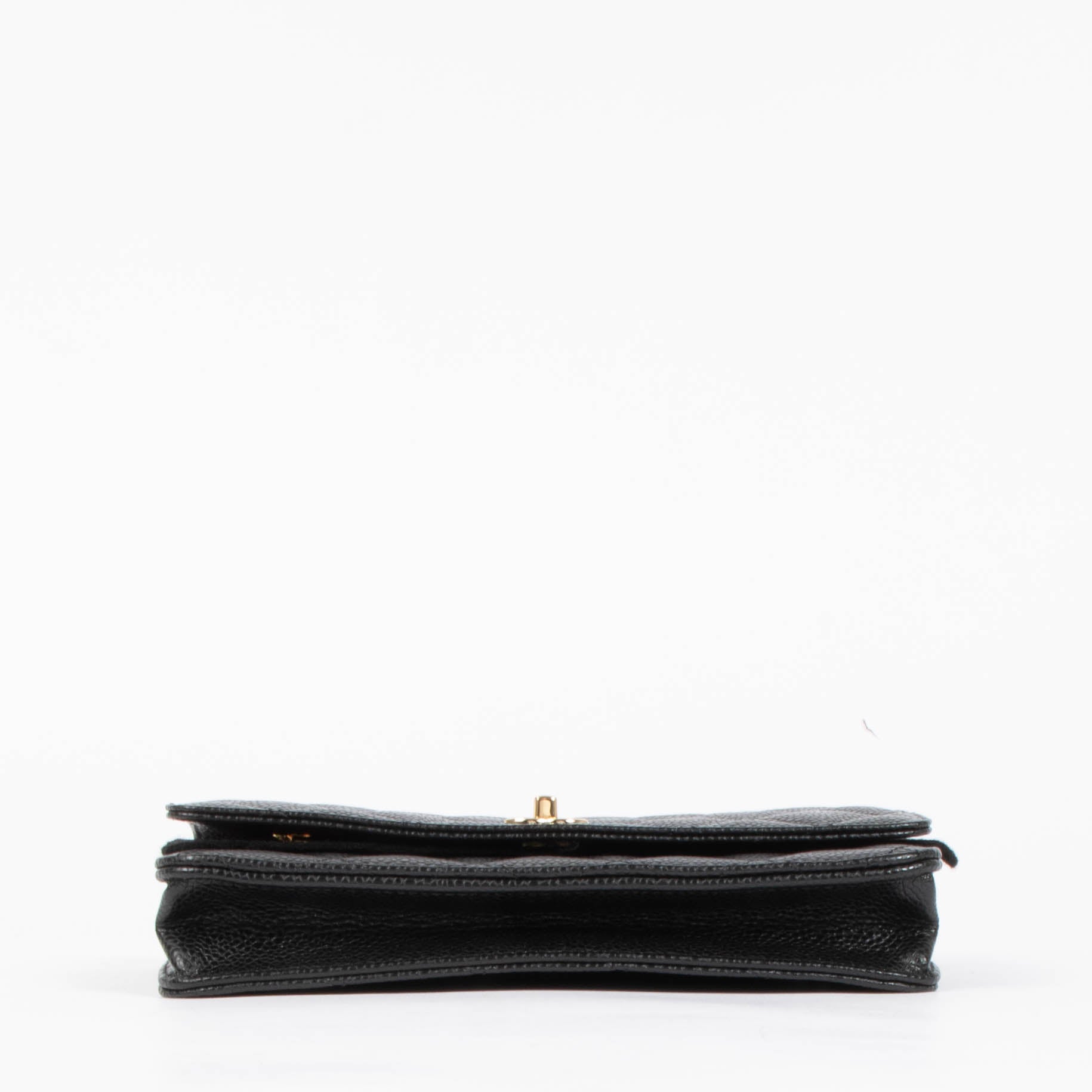Chanel Black Caviar Wallet On Chain