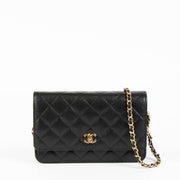 Shop this 100% authentic Chanel WOC Black Caviar GHW Bag at Labellov.com