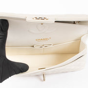 Shop the authentic Chanel Ecru Caviar Medium Classic 11.12 Shoulder Bag second hand on Labellov.com