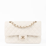 Shop the authentic Chanel Ecru Caviar Medium Classic 11.12 Shoulder Bag second hand on Labellov.com