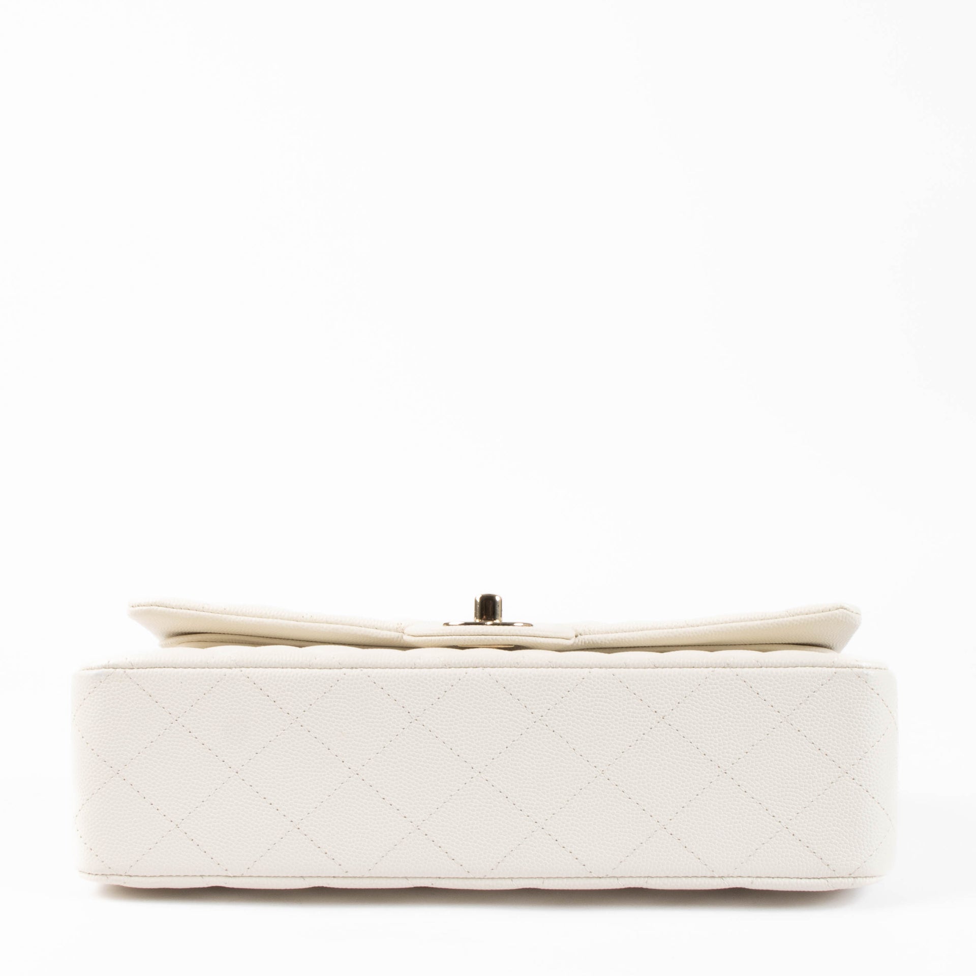 Shop the authentic Chanel Ecru Caviar Medium Classic 11.12 Shoulder Bag second hand on Labellov.com