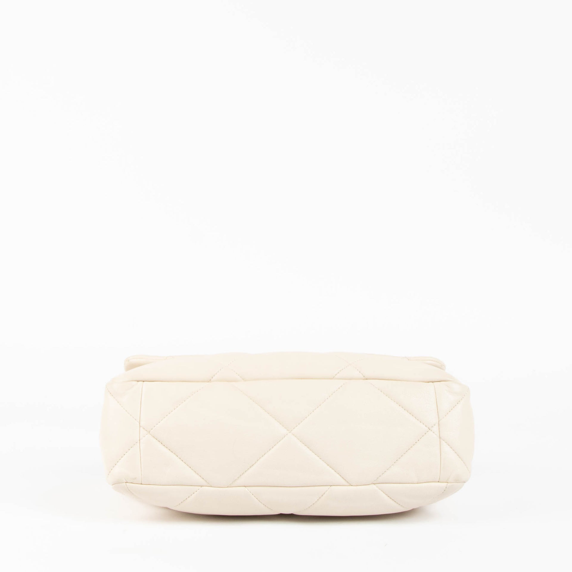 Shop this 100% authentic Chanel Beige Lambskin Large Chanel 19 Bag at Labellov.com