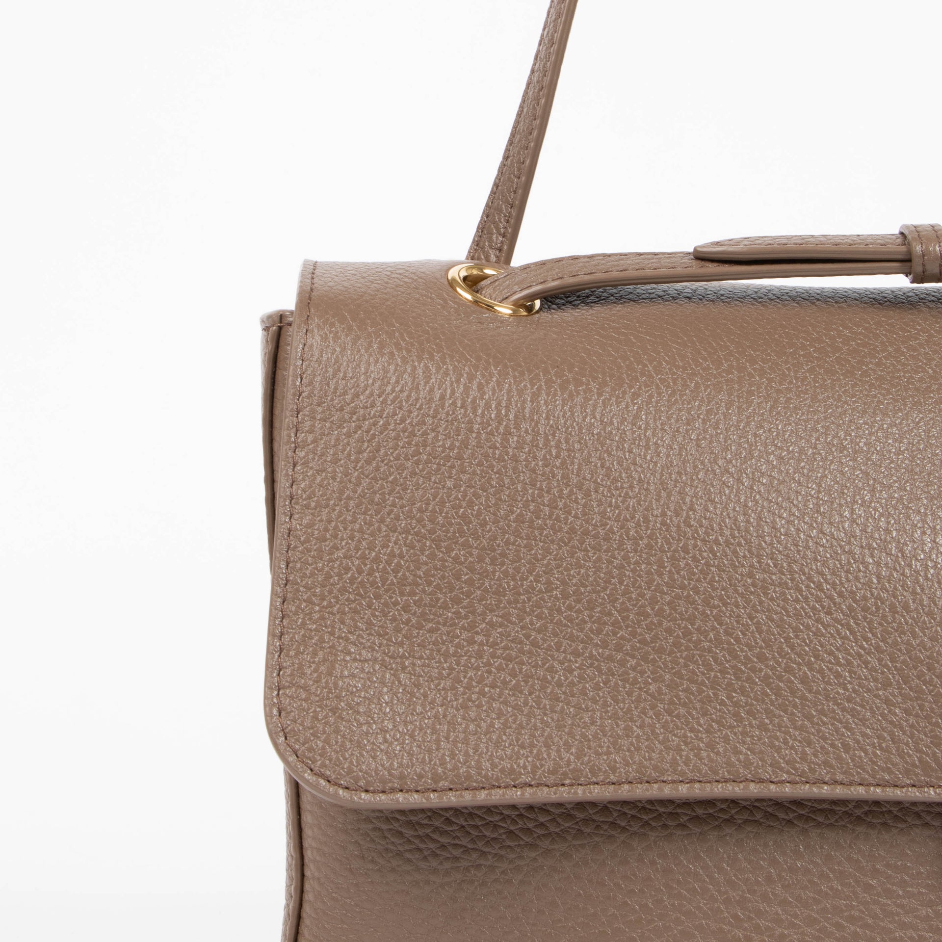 Chanel Light Brown Grained Calfskin Maxi Flap Bag