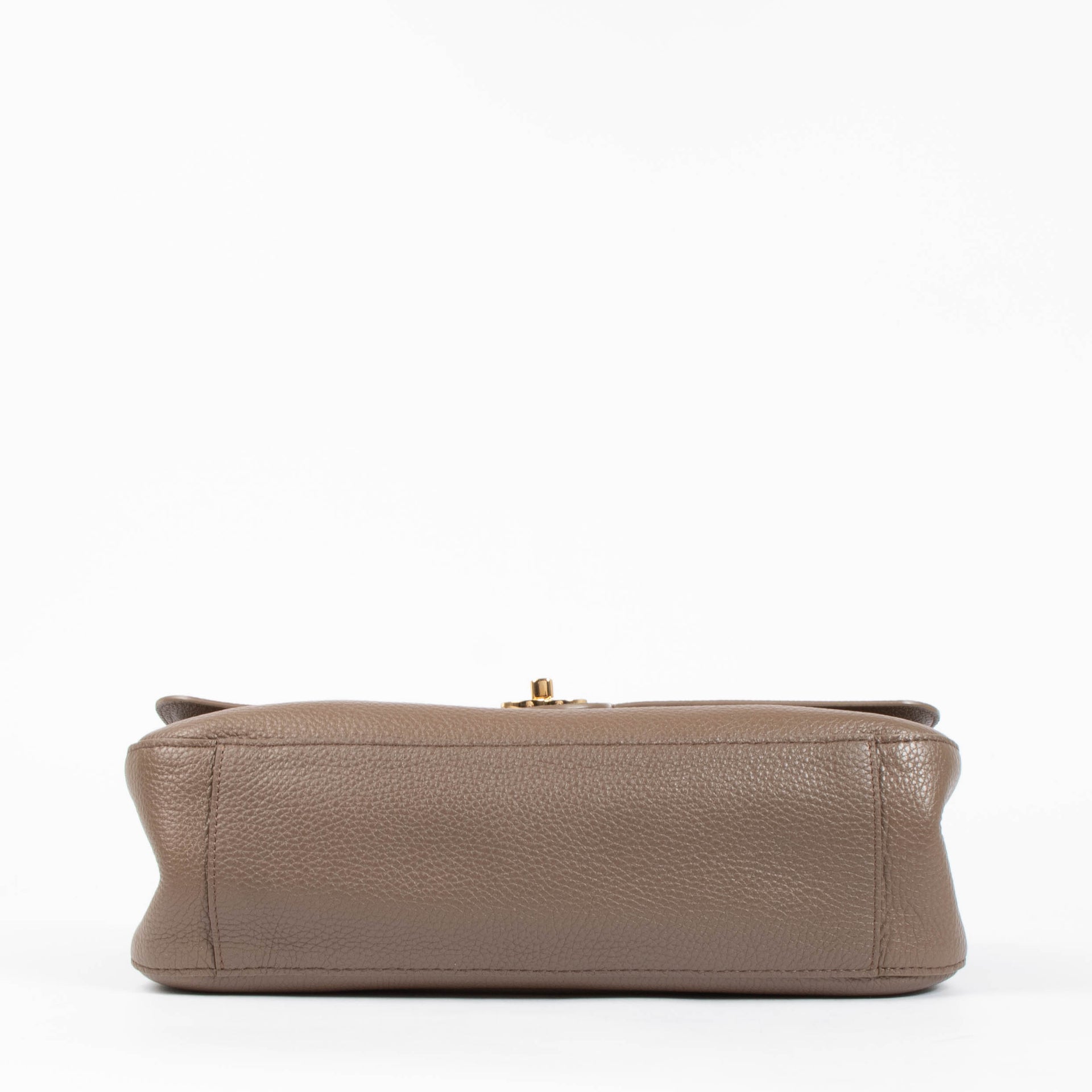 Chanel Light Brown Grained Calfskin Maxi Flap Bag