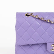 Shop this 100% authentic Chanel Purple Caviar Medium Classic 11.12 Handbag at Labellov.com