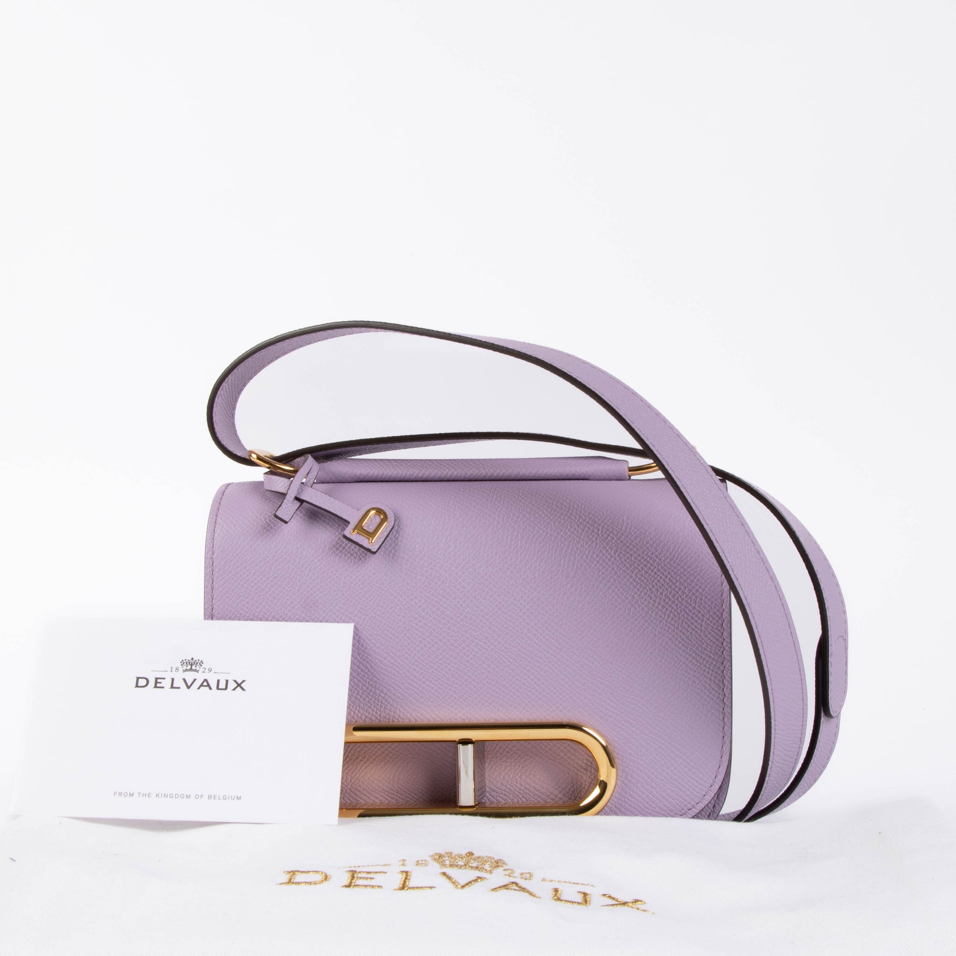 Shop the authentic Delvaux Guimauve Small Lingot Alpina Calf Crossbody Bag second hand on Labellov.com