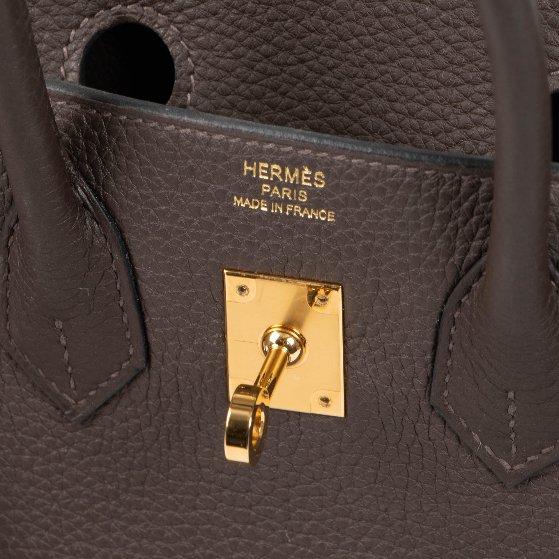 Hermès Birkin 25 Ebene Togo GHW