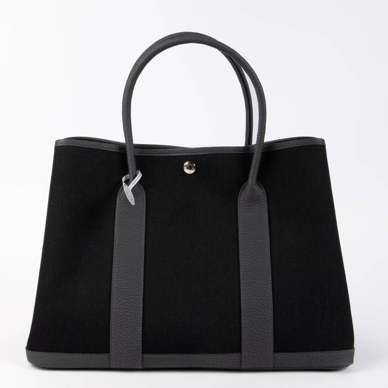 Shop the authentic Hermès Garden Party 36 Ardoise/Noir Top Handle brand new on Labellov.com