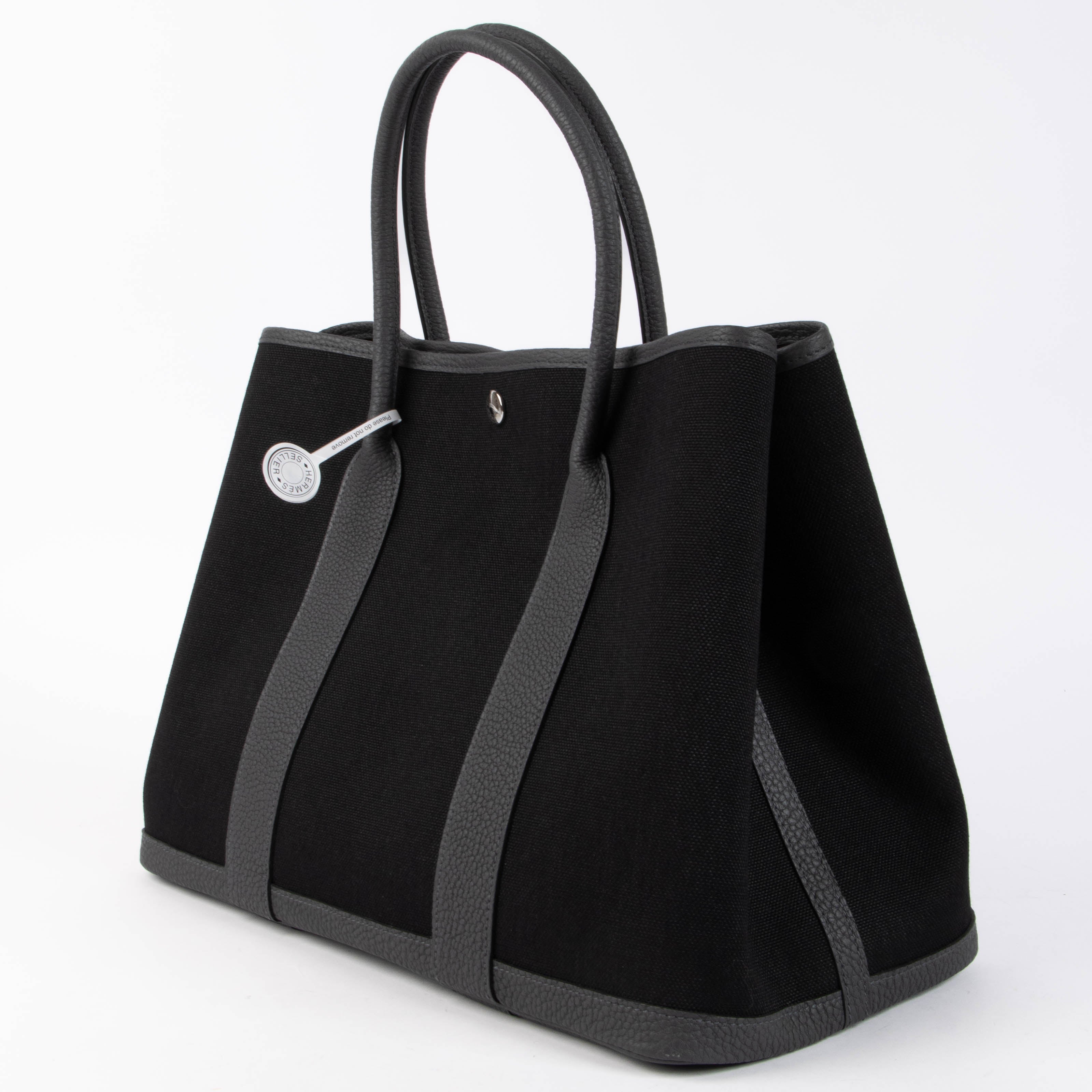 Hermès Garden Party 36 Ardoise/Noir PHW – Labellov