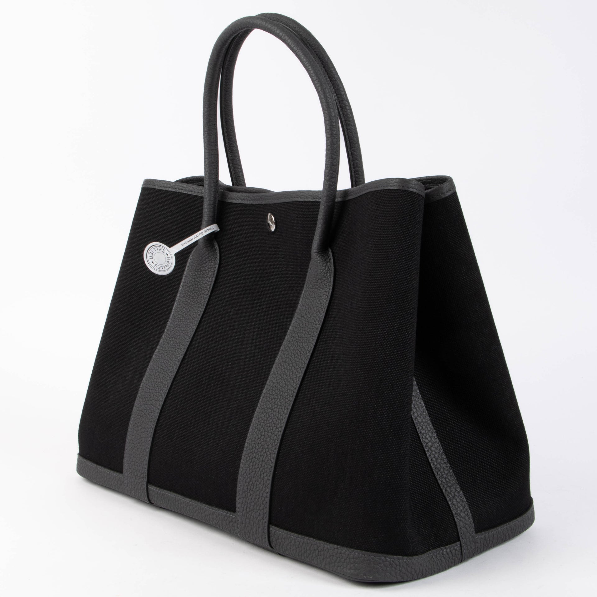 Shop the authentic Hermès Garden Party 36 Ardoise/Noir Top Handle brand new on Labellov.com