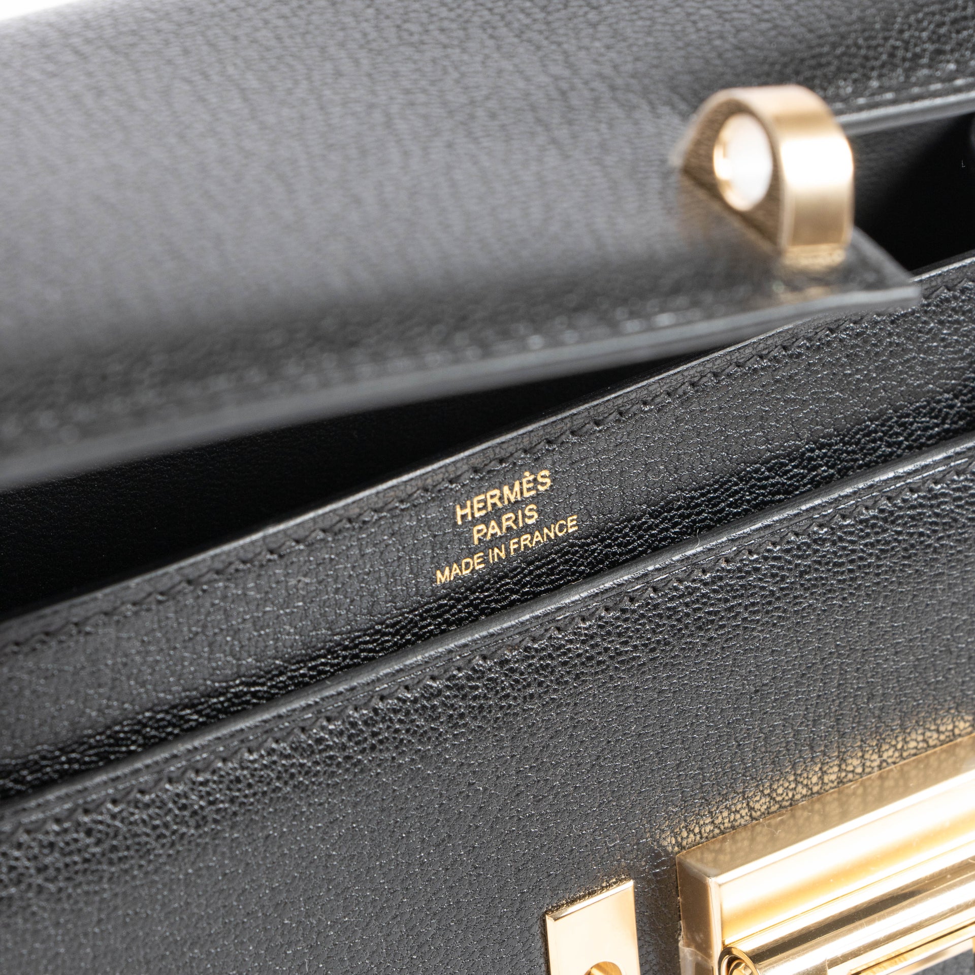 Shop the Hermès Verrou Mini Black Chevre Mysore Shoulder Bag brand-new on Labellov.com