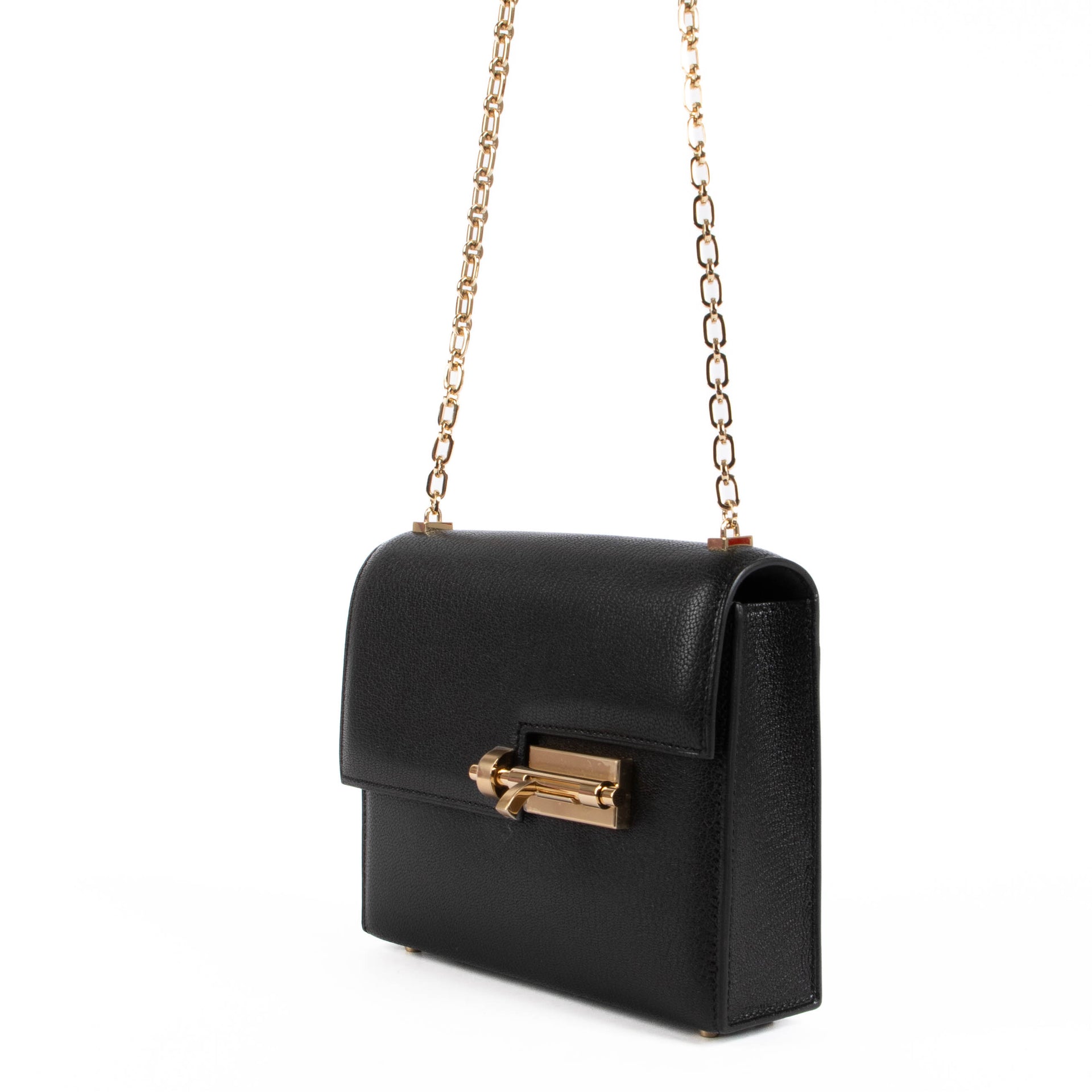 Shop the Hermès Verrou Mini Black Chevre Mysore Shoulder Bag brand-new on Labellov.com