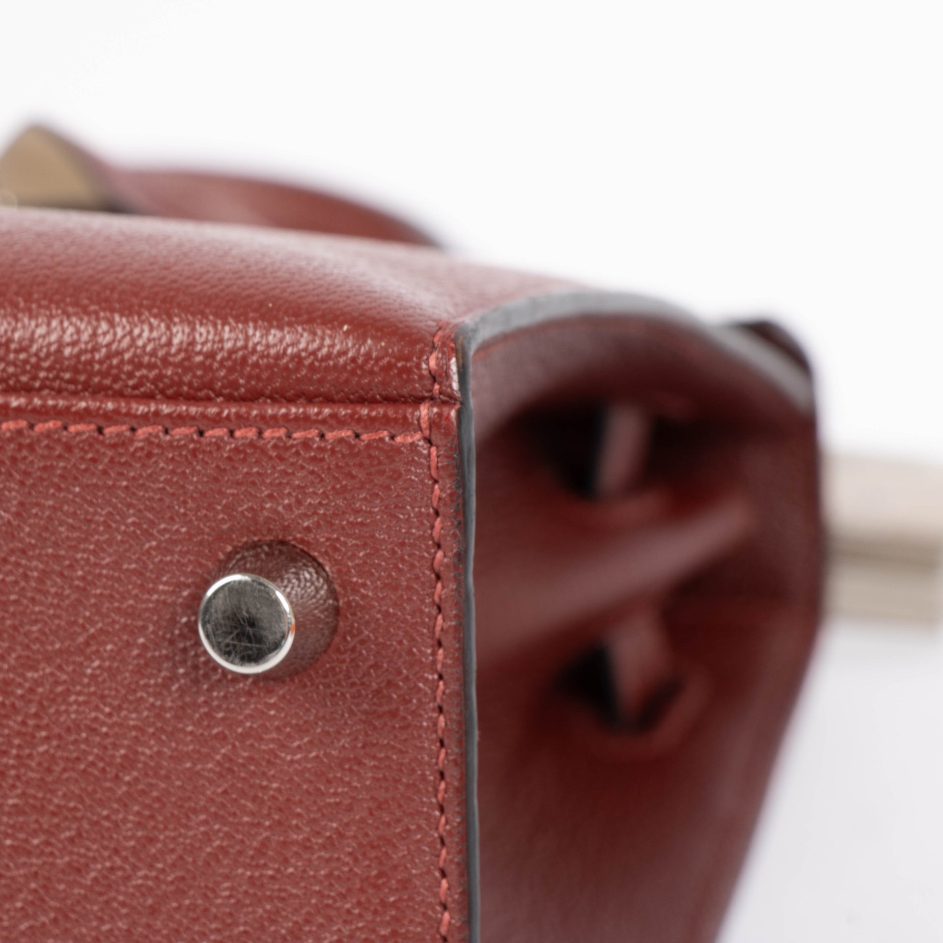 Hermès HSS Kelly 25 Rouge H/Craie Epsom PHW