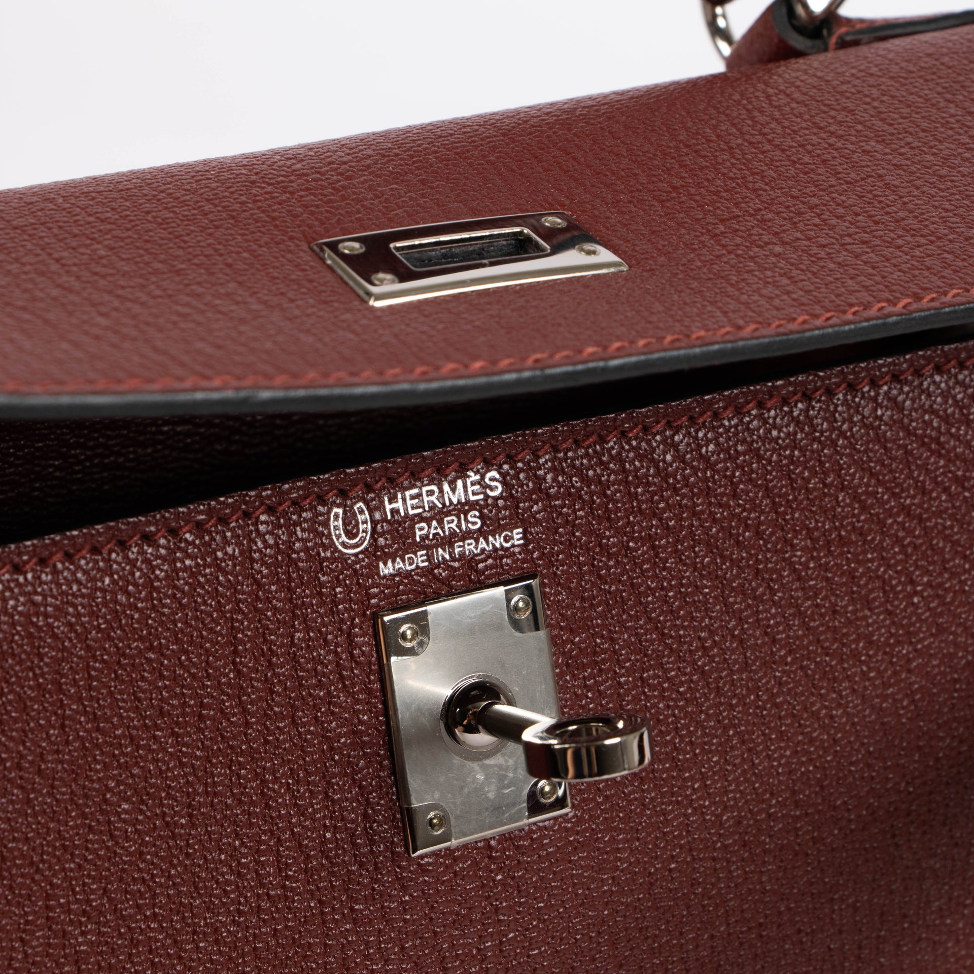Hermès HSS Kelly 25 Rouge H/Craie Epsom PHW