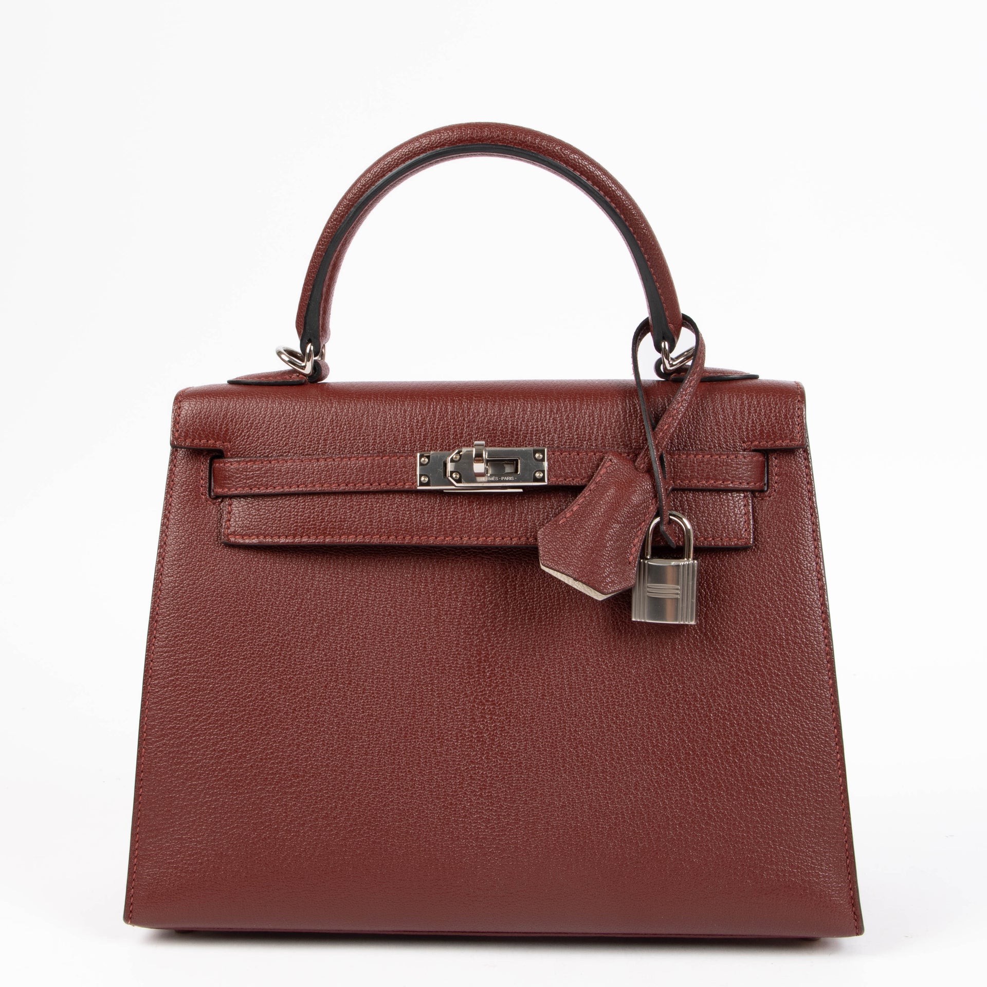 Hermès HSS Kelly 25 Rouge H/Craie Epsom PHW