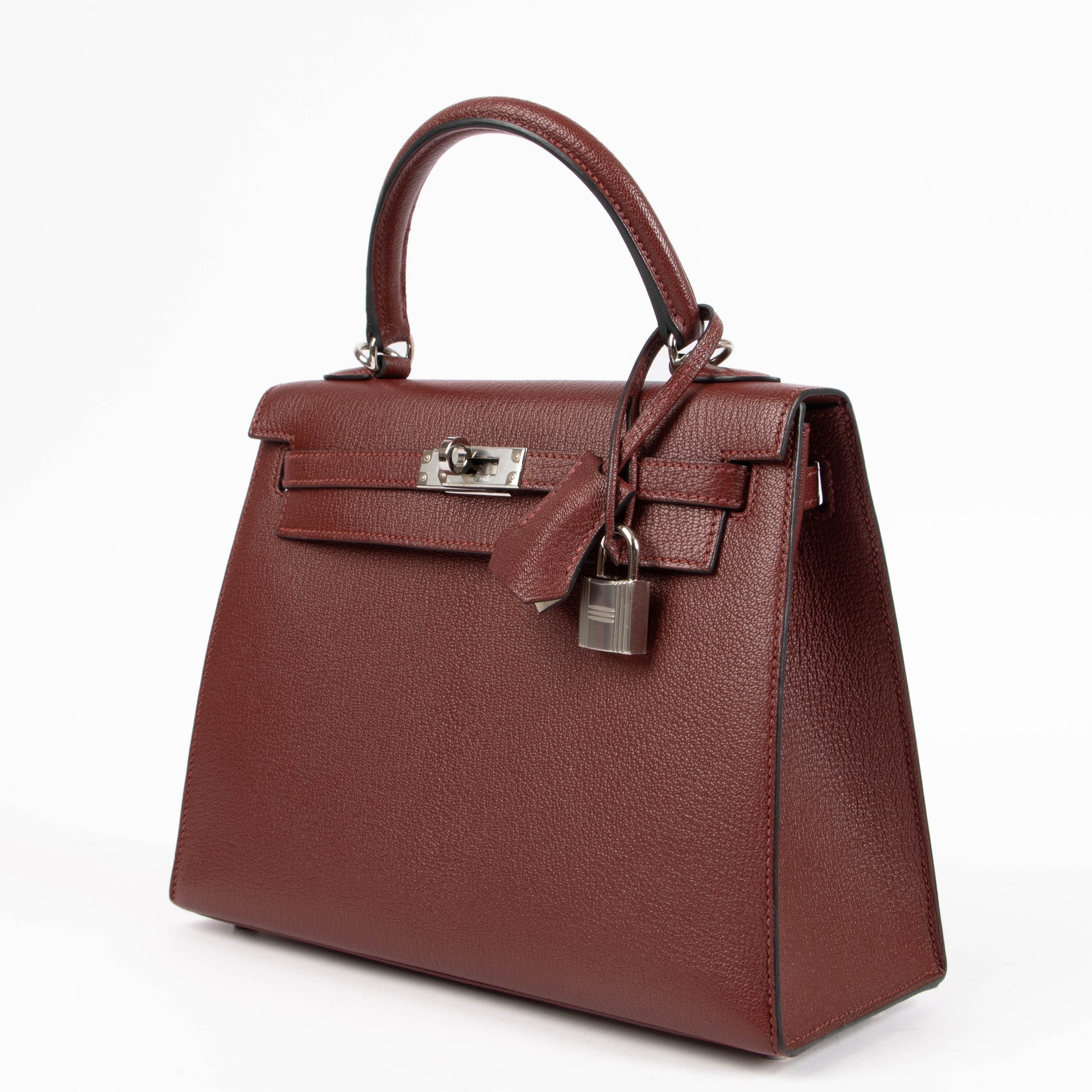 Hermès HSS Kelly 25 Rouge H/Craie Epsom PHW