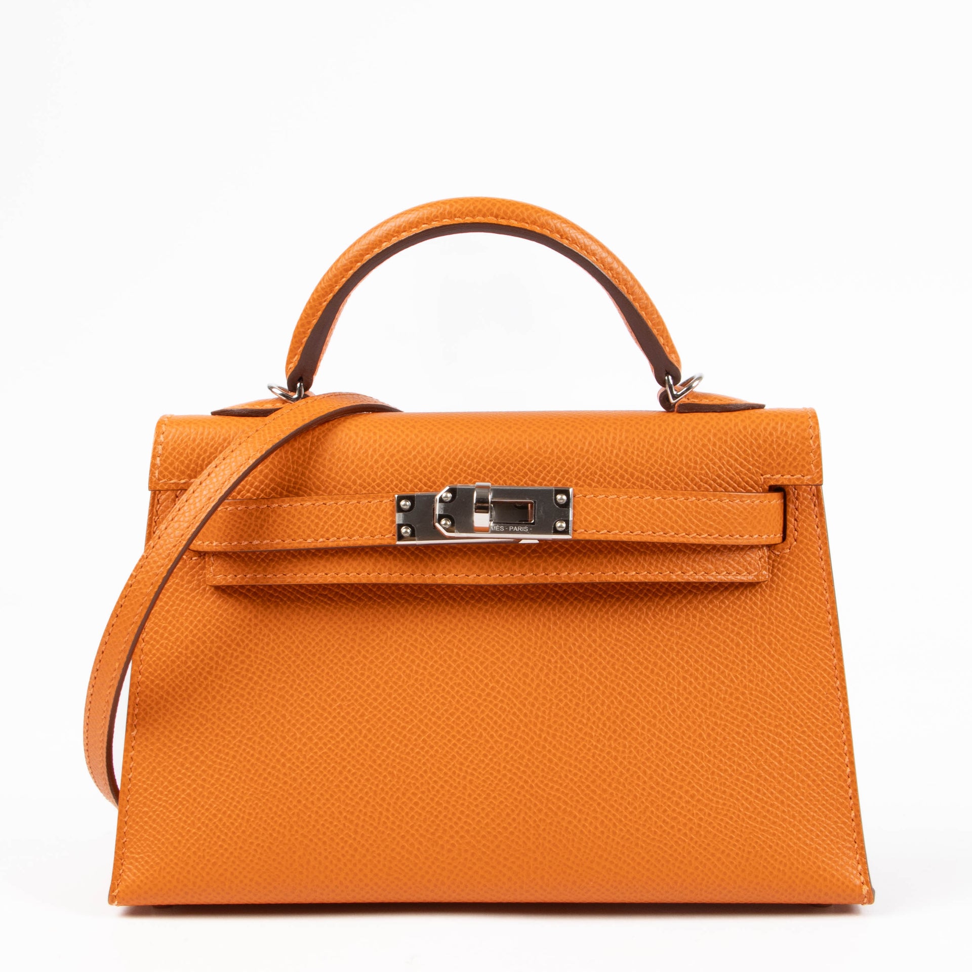 Hermès Kelly Mini II Orange Epsom PHW