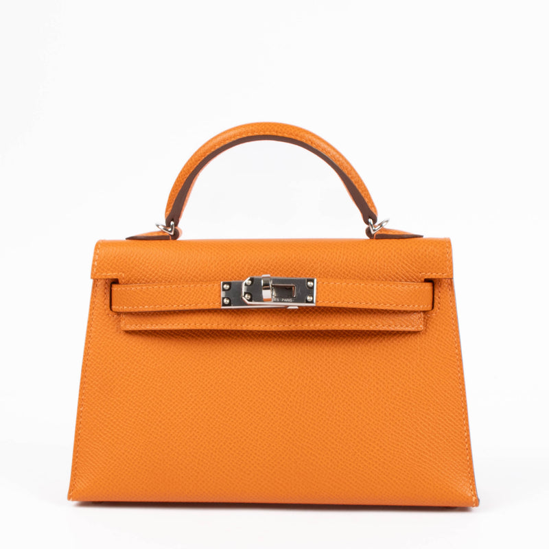 Hermès Kelly Mini II Orange Epsom PHW