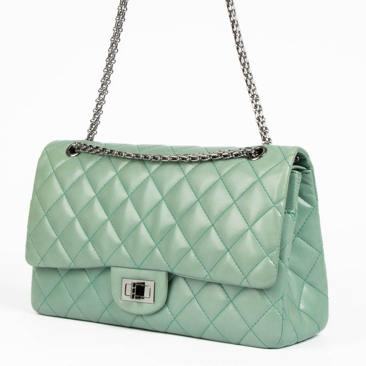 Chanel Tiffany Blue Lamsleer Reissue Classic Flap Bag