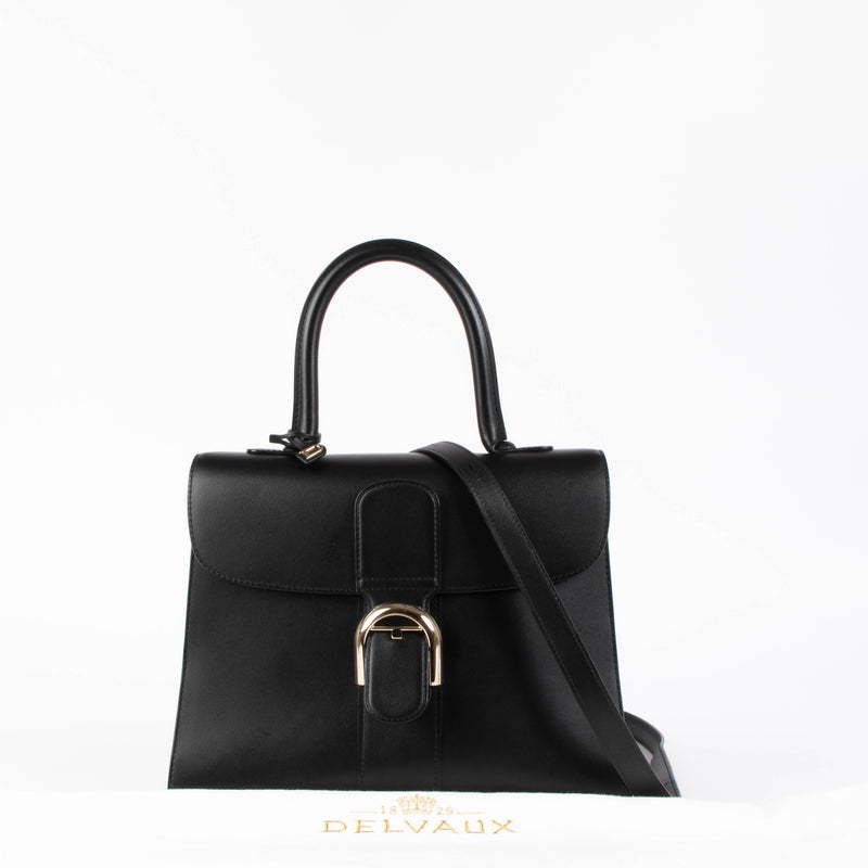 Shop this authentic Delvaux Black Brillant MM Box Leather pre-loved on Labellov.com