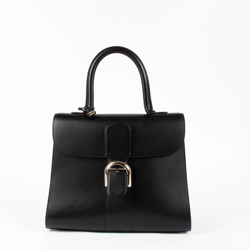 Shop this authentic Delvaux Black Brillant MM Box Leather pre-loved on Labellov.com
