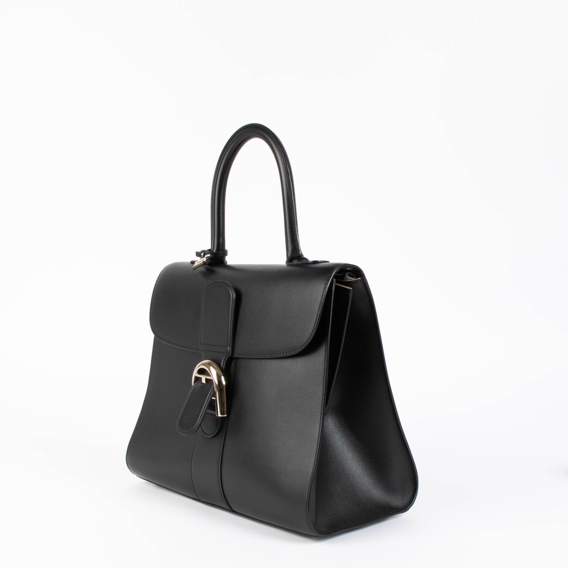 Shop this authentic Delvaux Black Brillant MM Box Leather pre-loved on Labellov.com