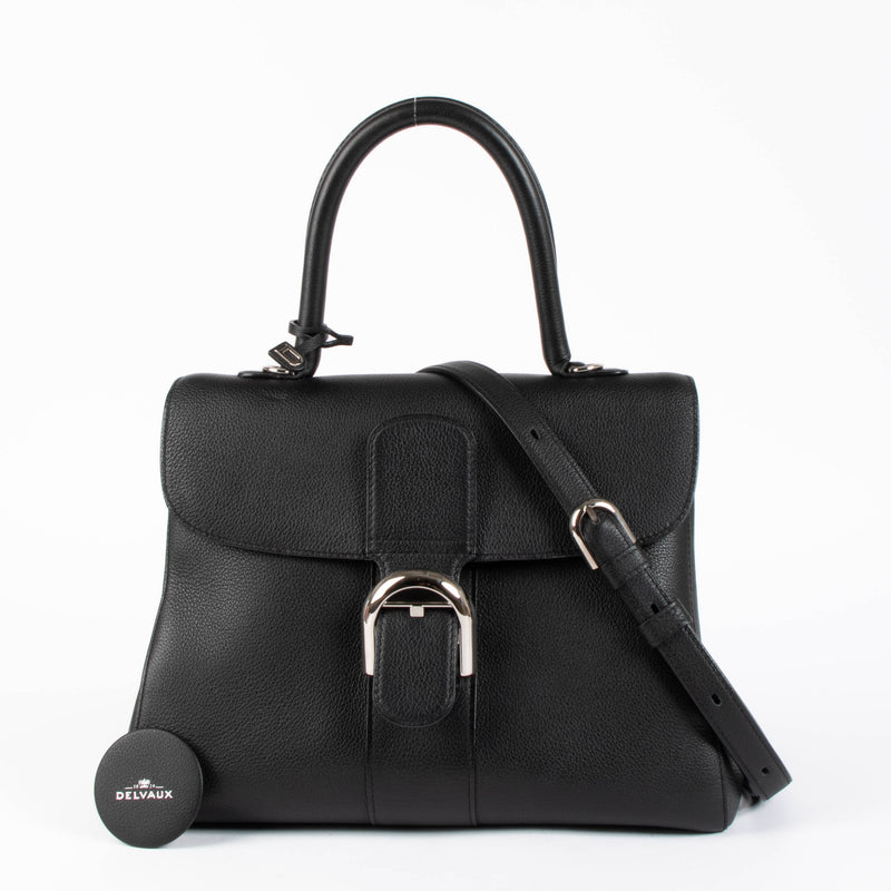 Shop this authentic Delvaux Black Brillant MM bag pre-loved on Labellov.com 