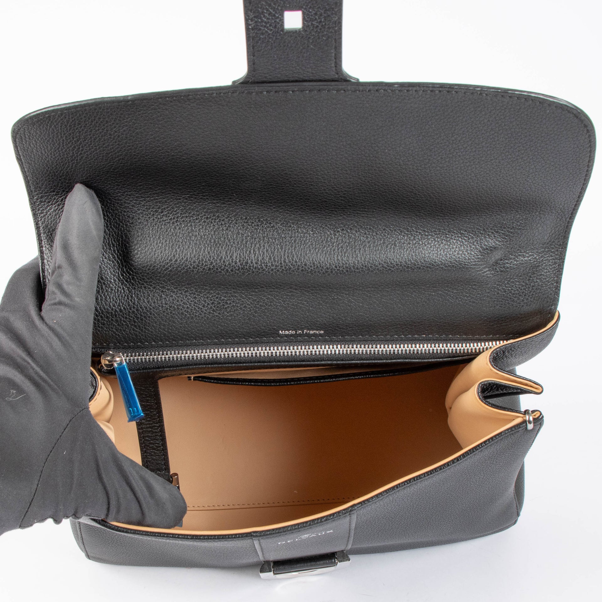 Shop this authentic Delvaux Black Brillant MM bag pre-loved on Labellov.com 