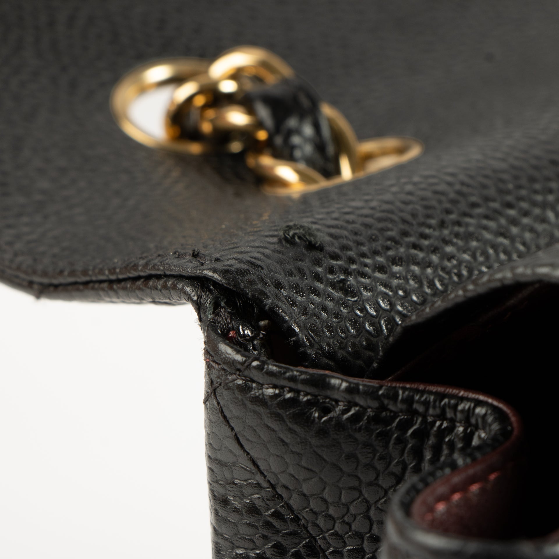 Chanel Black Caviar Maxi Classic Handbag