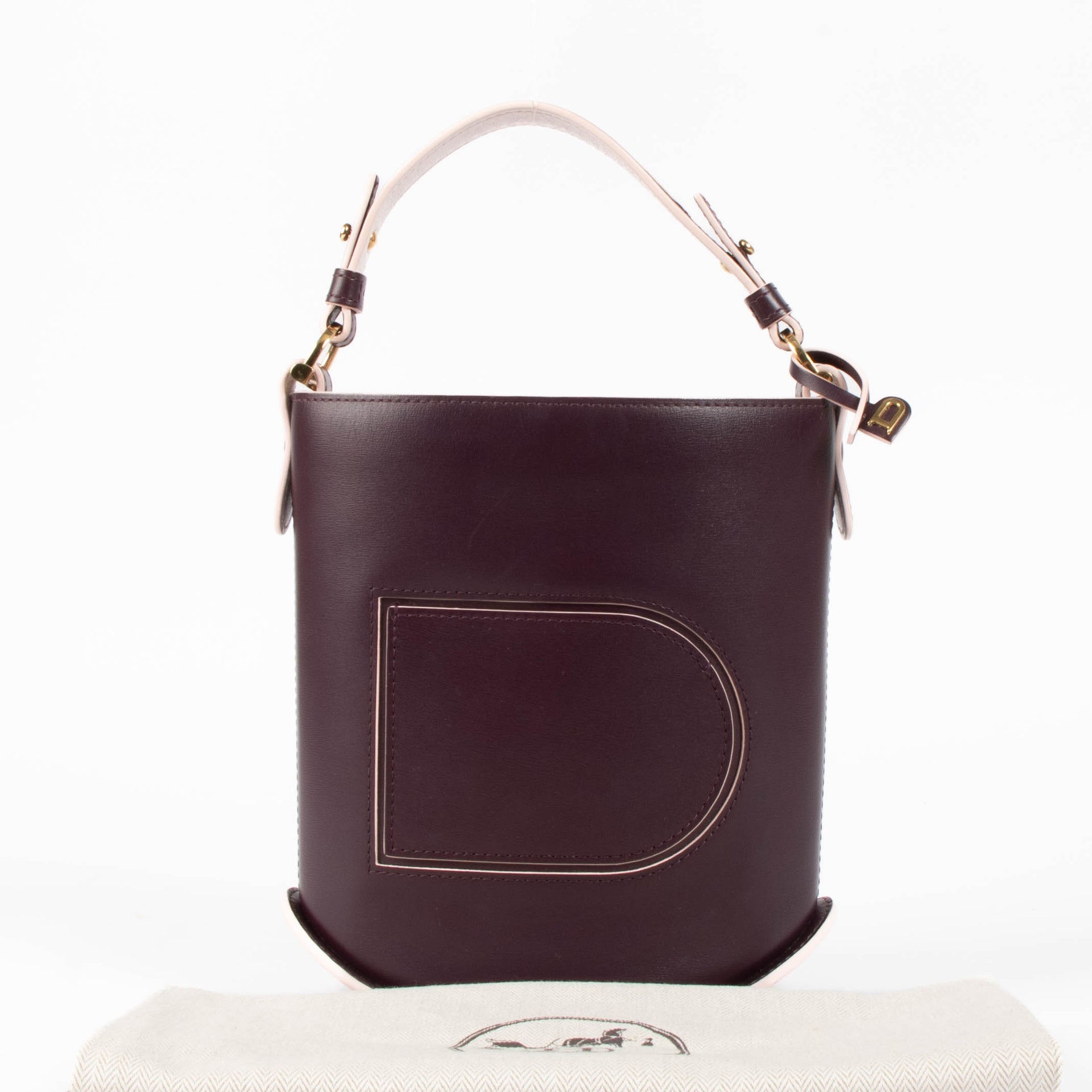 Delvaux Purple/Pink Pin Mini Bucket Bag