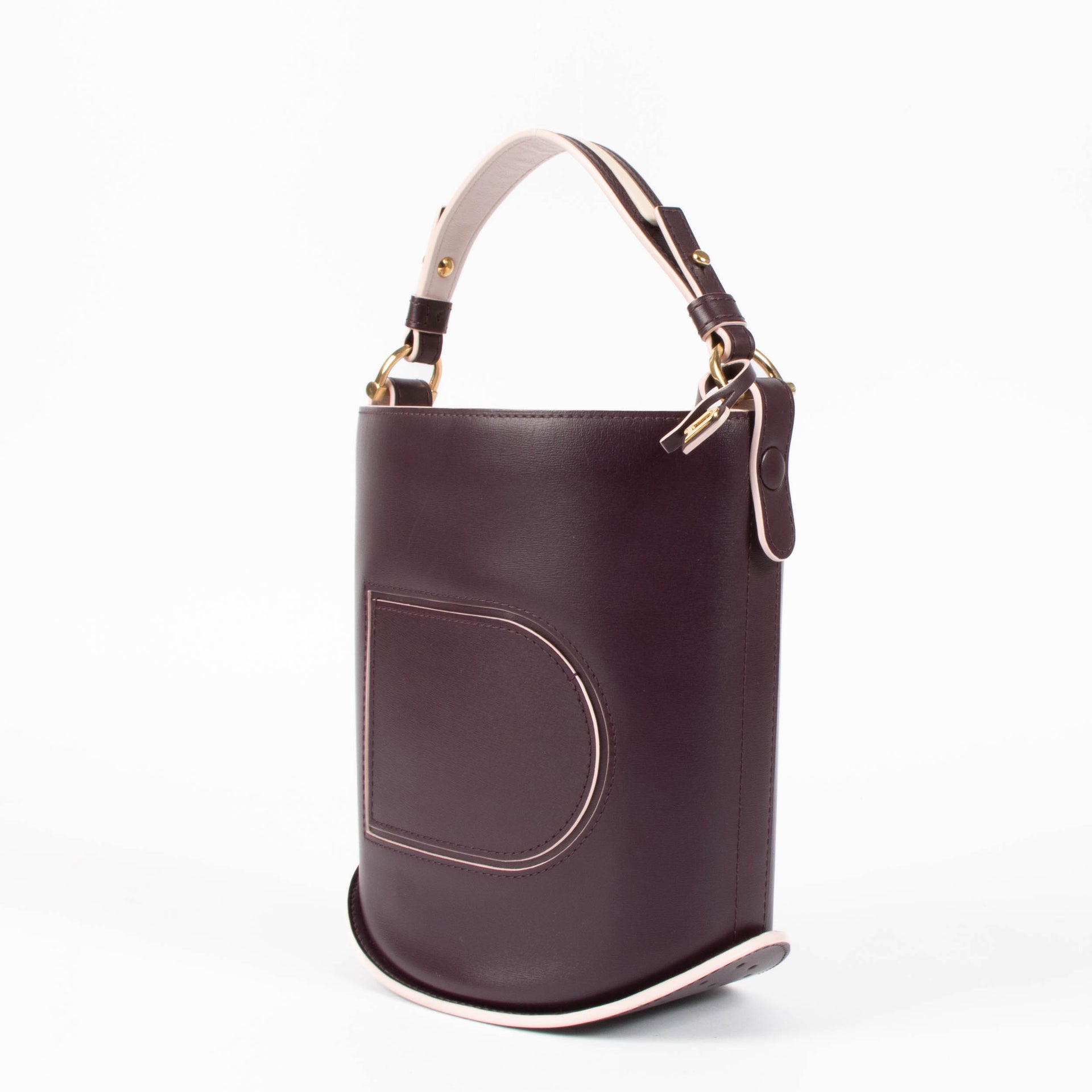 Delvaux Purple/Pink Pin Mini Bucket Bag