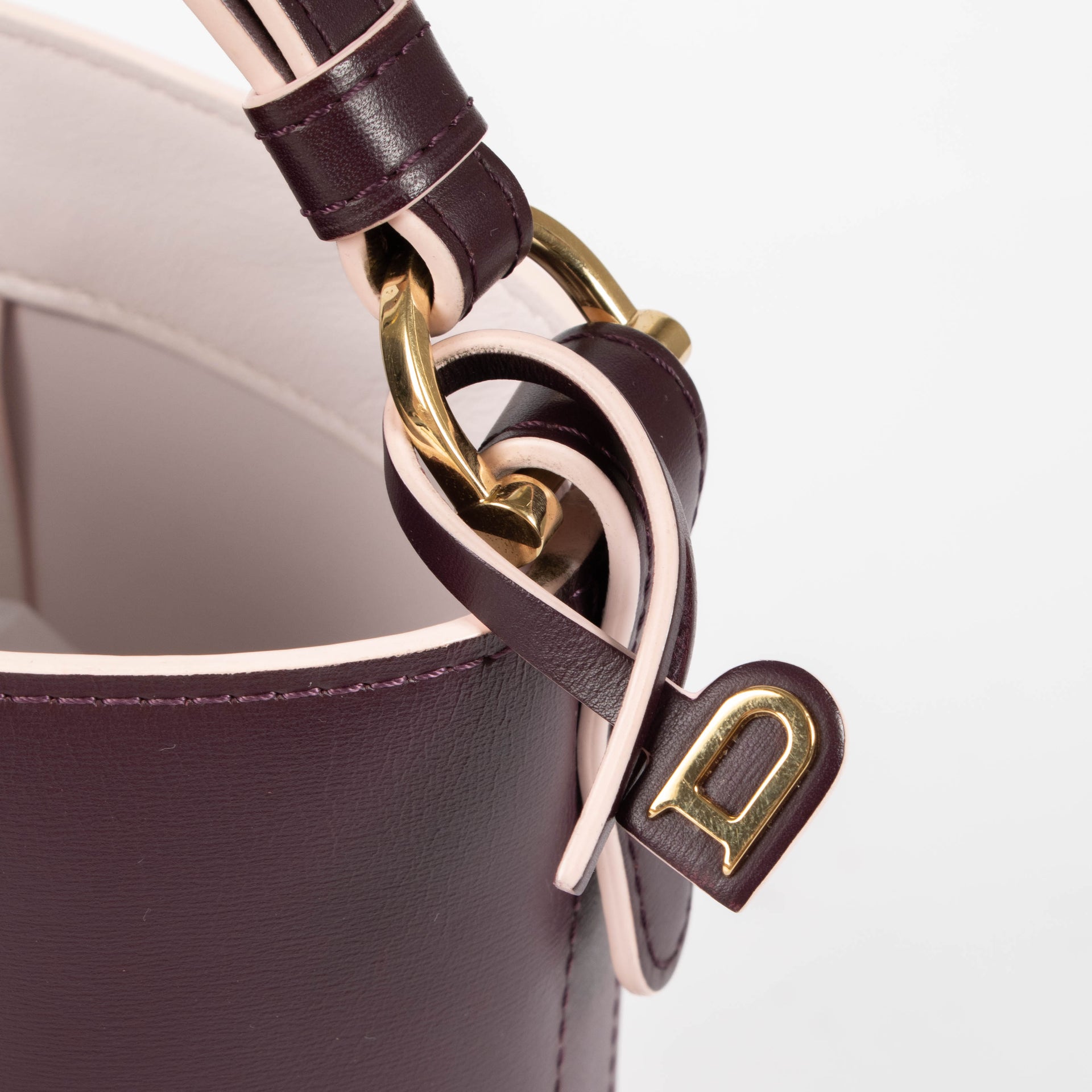 Delvaux Purple/Pink Pin Mini Bucket Bag