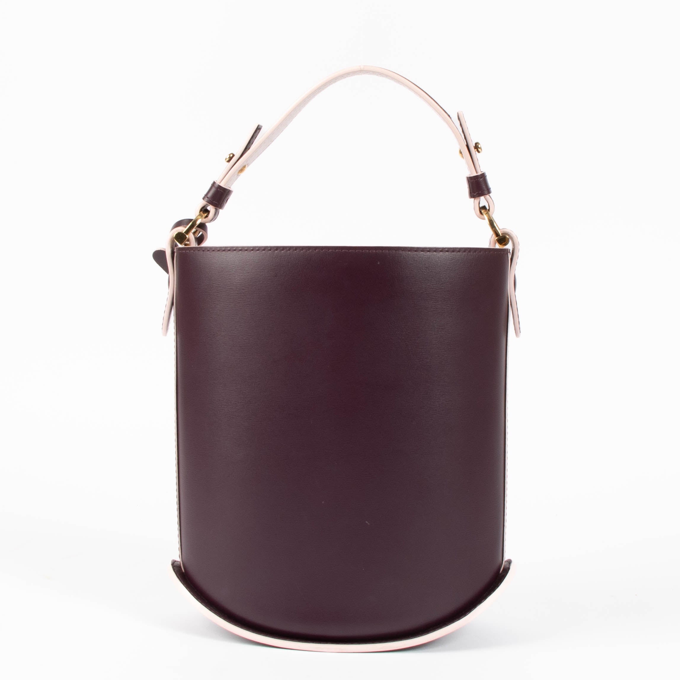 Delvaux Prune/Pink Box Calf Pin Mini Bucket Bag – Labellov