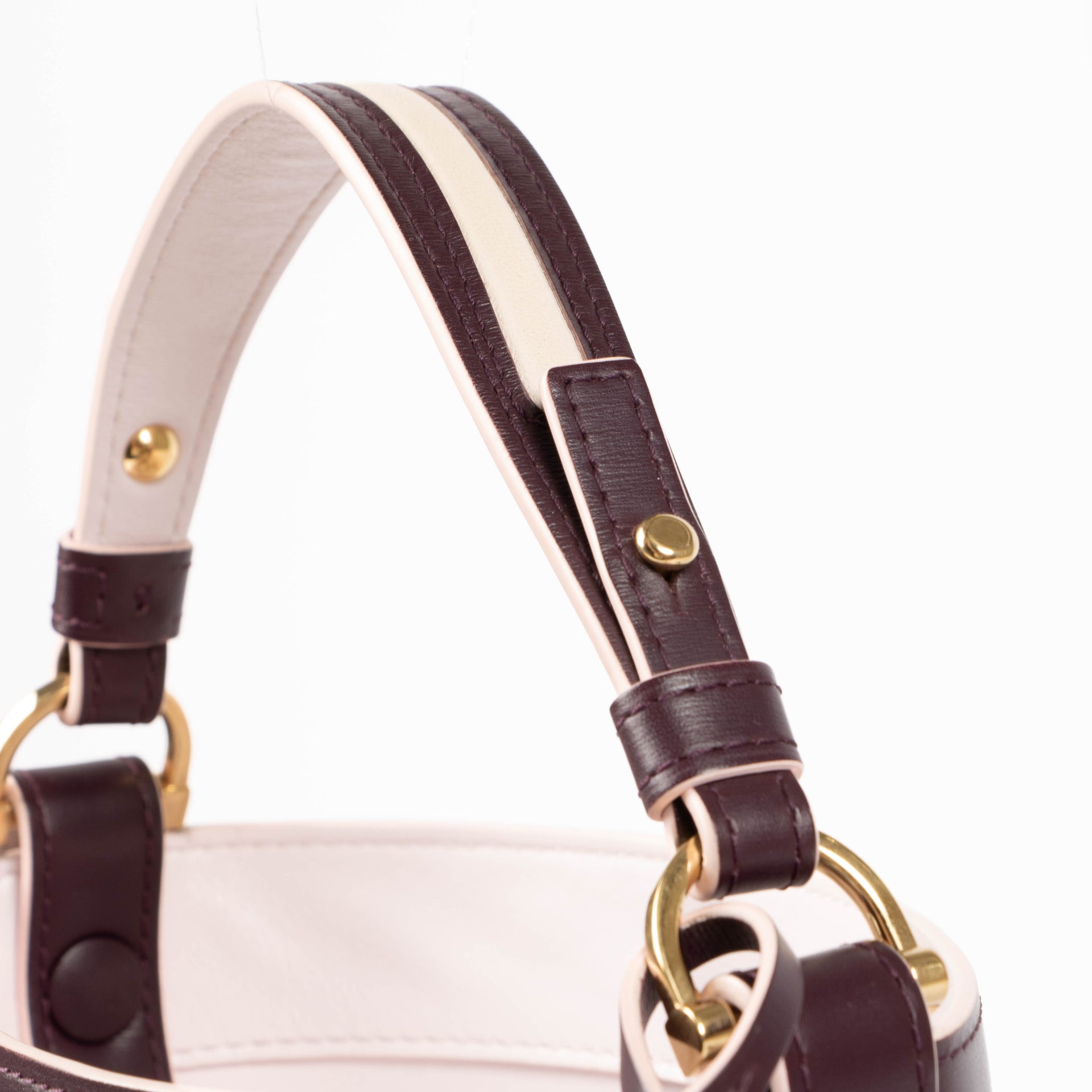 Delvaux Purple/Pink Pin Mini Bucket Bag