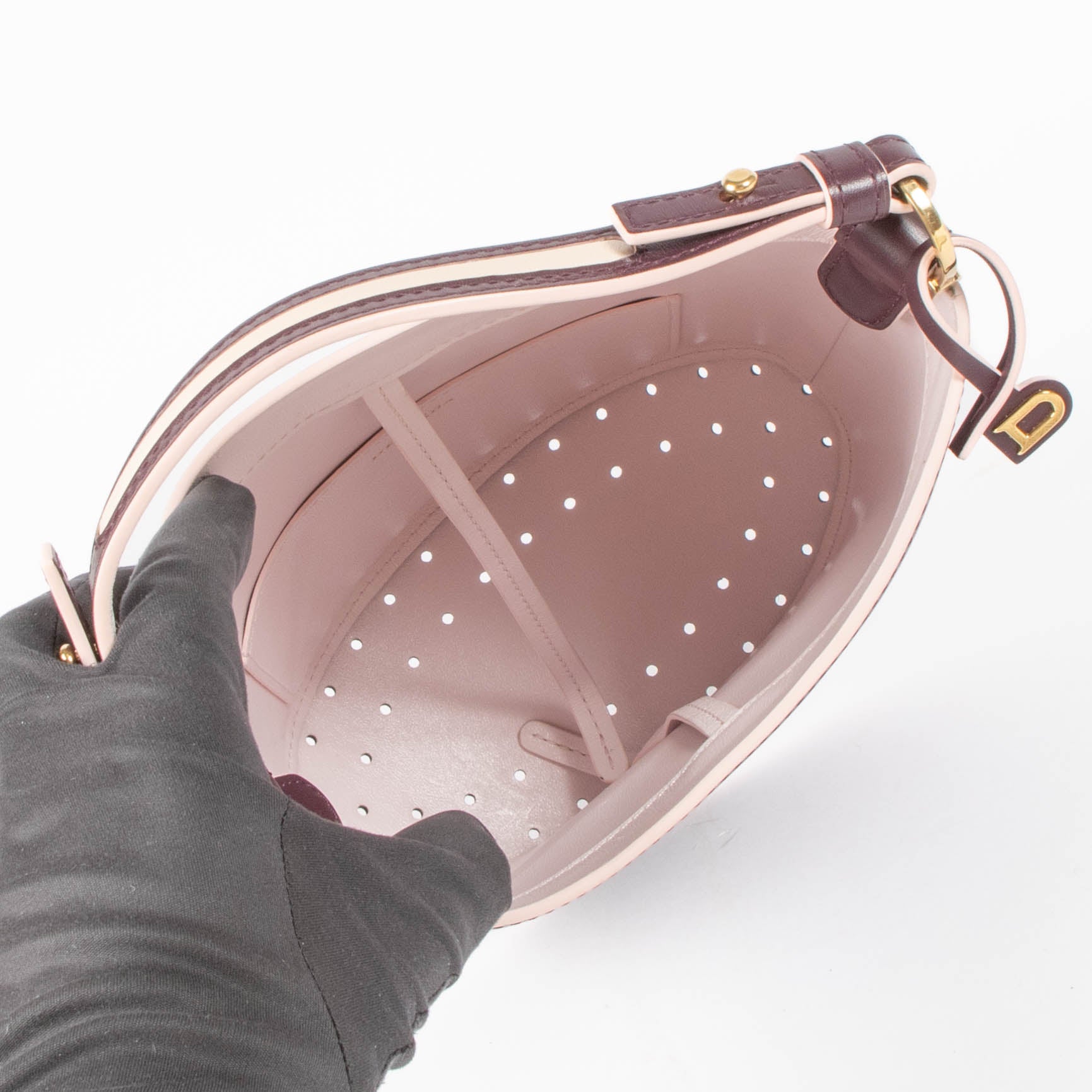 Delvaux Purple/Pink Pin Mini Bucket Bag