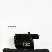 Shop the authentic Celine Black Python Medium Chain Maillon Triomphe Bag second hand on Labellov.com