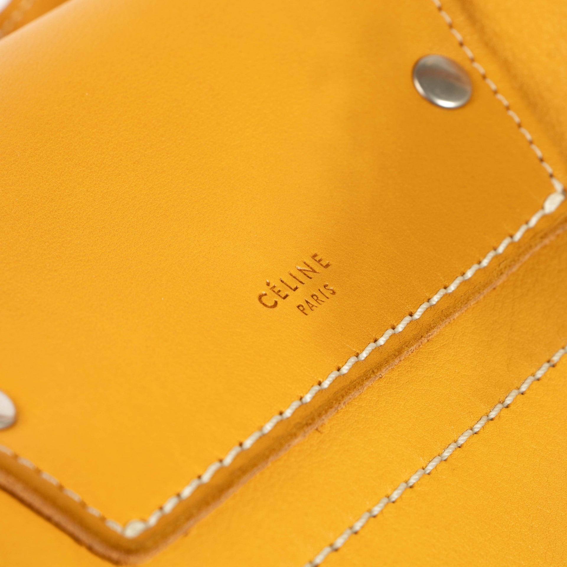Shop the authentic Celine Dark Yellow Medium Big Bag second hand on Labellov.com