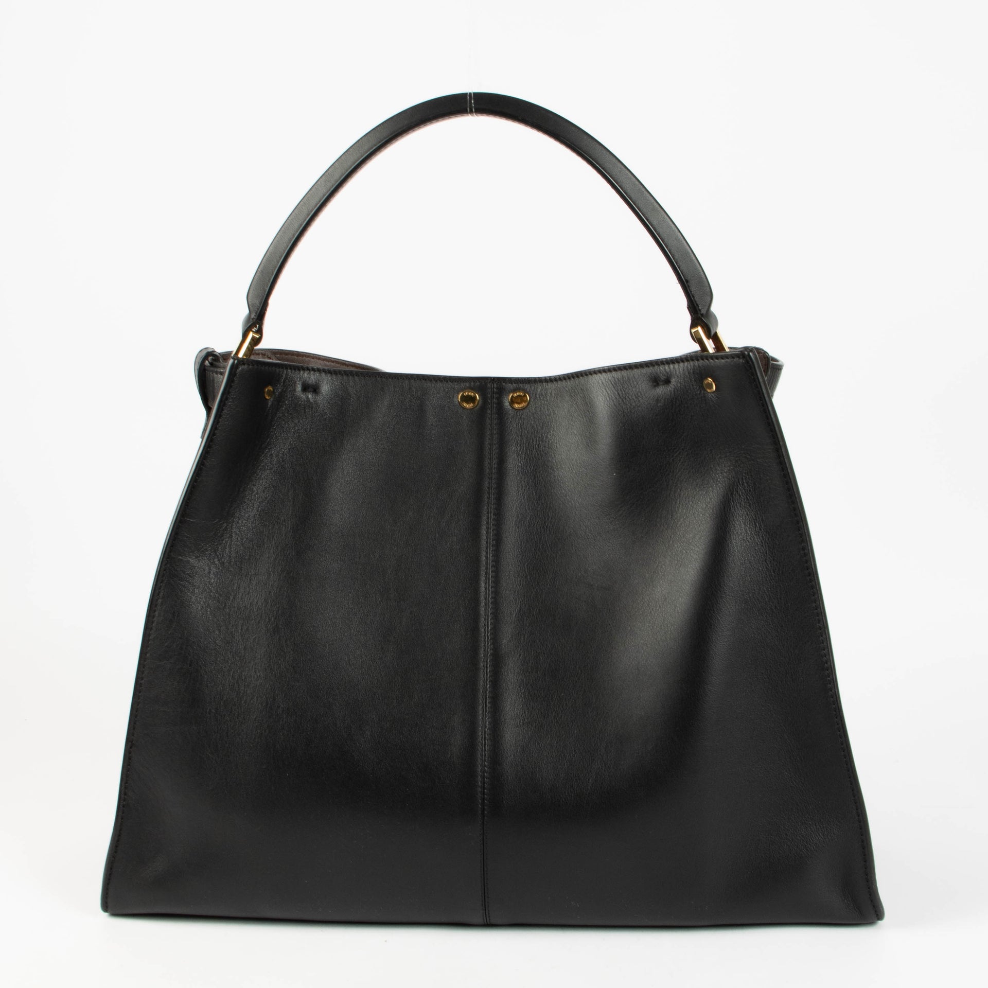 Shop the authentic Fendi Black Peekaboo X-Lite Large Tote Bag second hand on Labellov.com