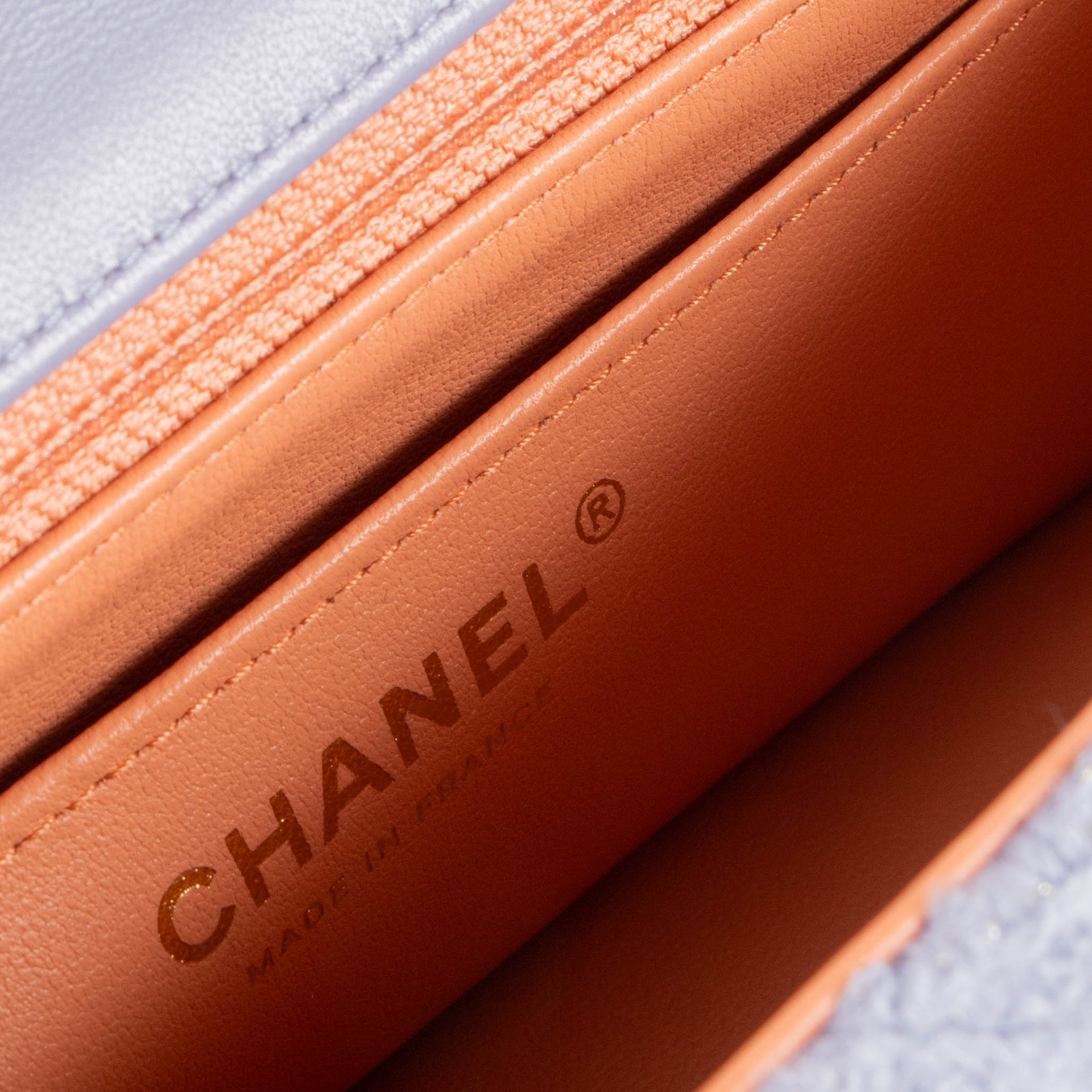 Chanel Purple Tweed Mini Classic Rectangular Bag
