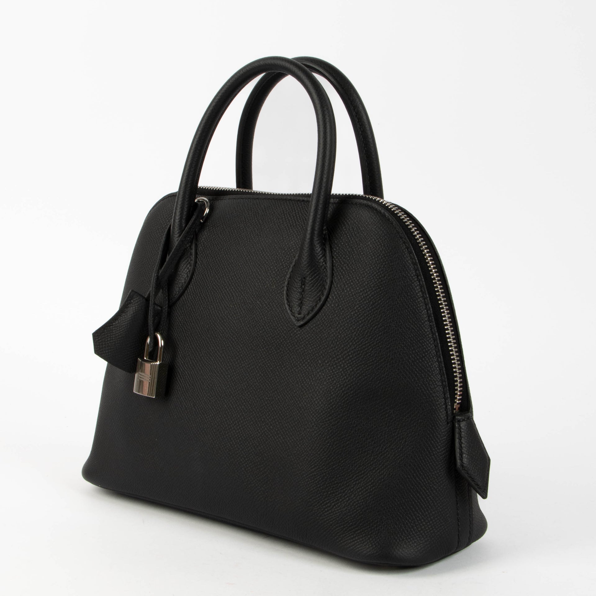 Hermès Bolide 1923 25 Black Epsom PHW