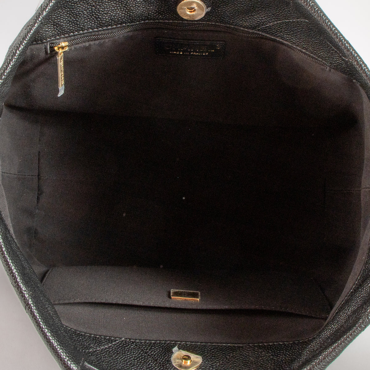 Shop this authentic Chanel 26P Black Soft Caviar CC Small Shoppping Bag pre-loved on Labellov.com