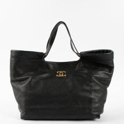 Shop this authentic Chanel 26P Black Soft Caviar CC Small Shoppping Bag pre-loved on Labellov.com