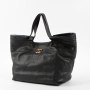 Shop this authentic Chanel 26P Black Soft Caviar CC Small Shoppping Bag pre-loved on Labellov.com
