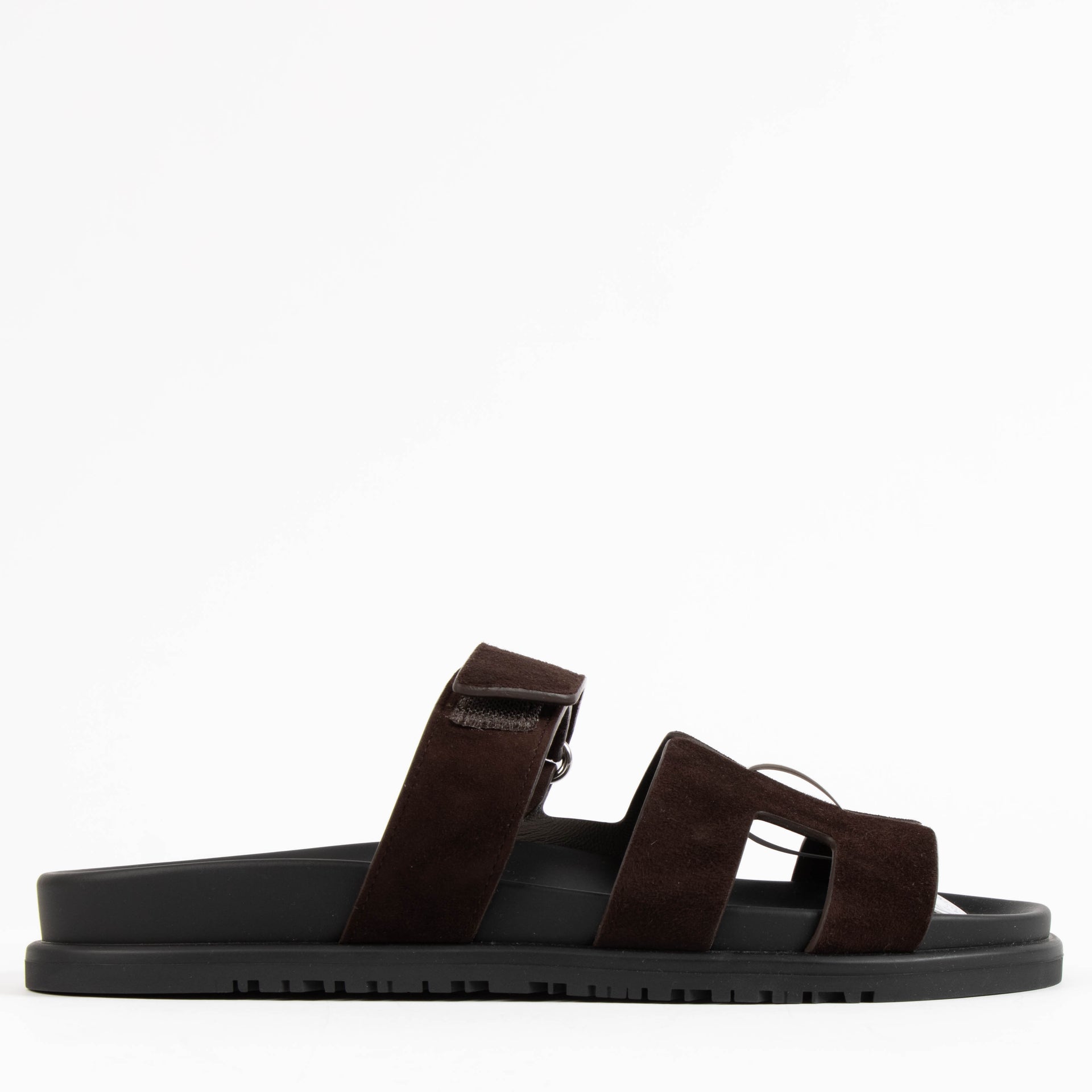 Hermès Chypre Marron Ebene Sandals - Size 39