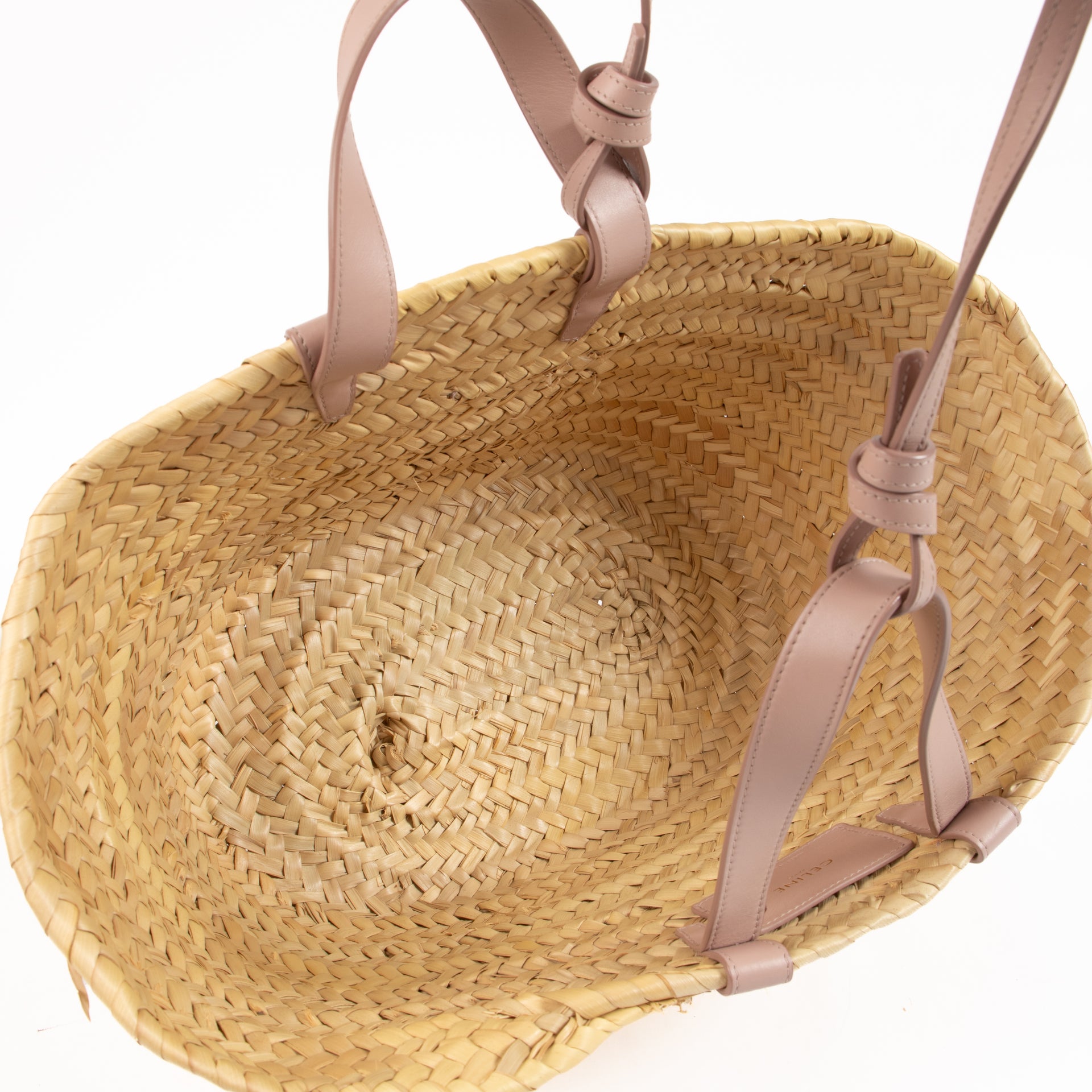 Celine Palm Leaves Pink Teen Classic Panier Basket